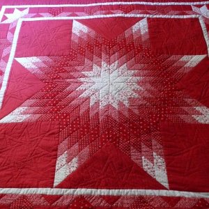 Handstitched Lone Star Quilt